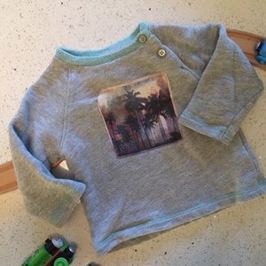 Zara - Vintage Washed Cali Palm Tree Sweatshirt